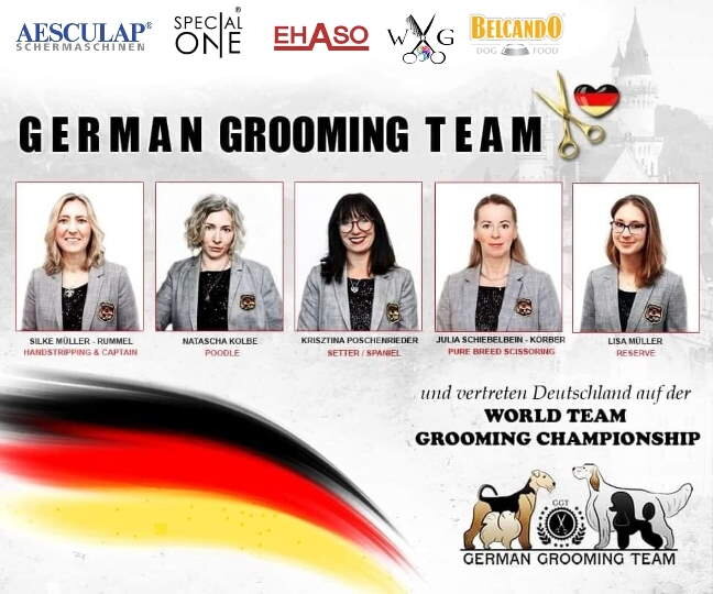 Team Deutschland der Weltmeisterschaft der Hundefriseure
